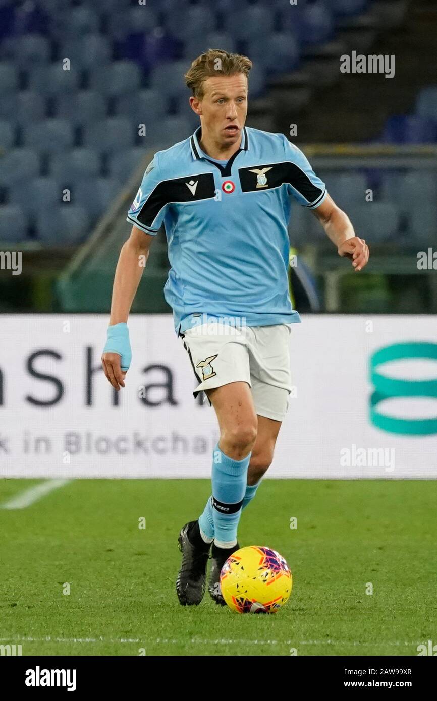 Lucas Leiva During Ss Lazio Vs Hellas Verona Fc Roma Italy 05 Feb Soccer Italian Serie A Soccer Match Stock Photo Alamy