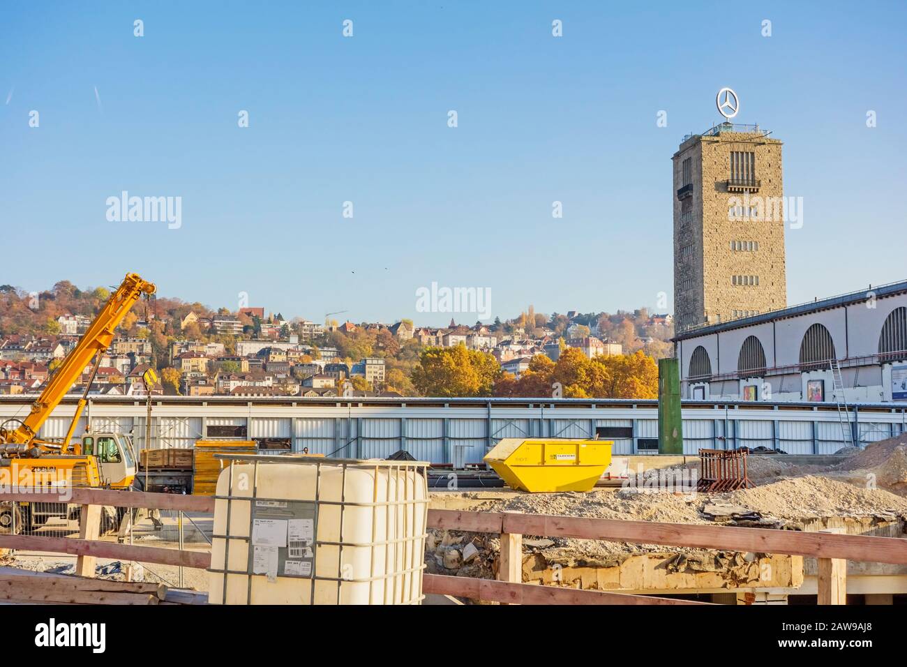 Stuttgart, Germany - November 1, 2013: Construction site Stuttgart 21 ...