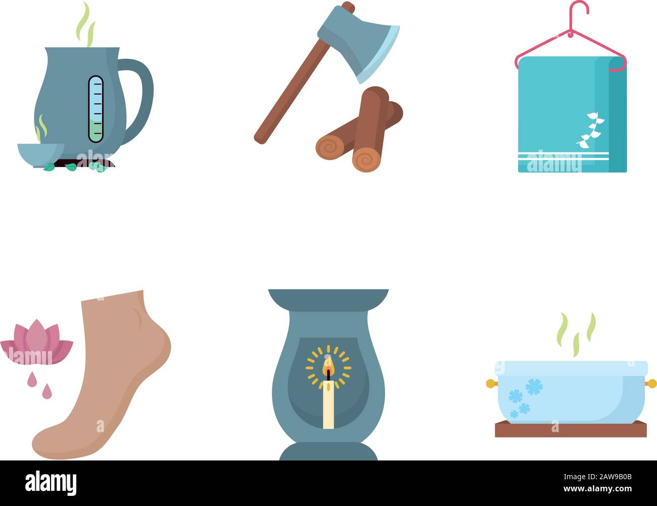 Isolated spa center icon set vector design Stock Vector Image & Art - Alamy