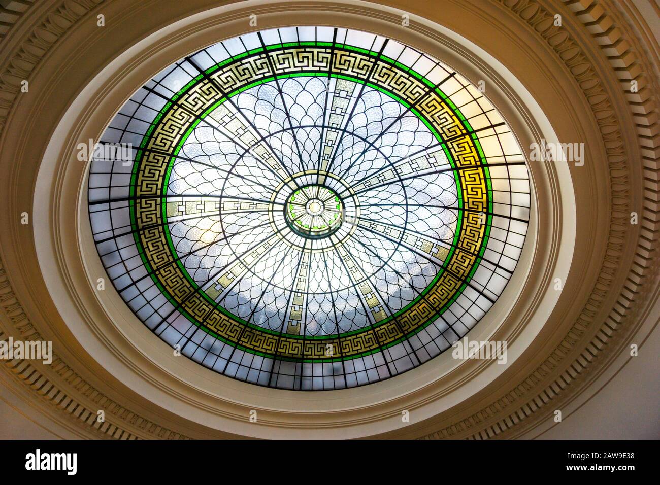 Stained glass window Liverpool Stock Photo Alamy