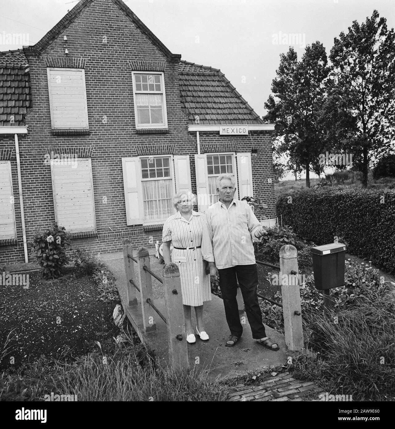 Mission Reformed Netherlands in Ruygoord Date: July 25, 1973 Location: Amsterdam, Noord-Holland, Ruigoord Keywords: villages Stock Photo