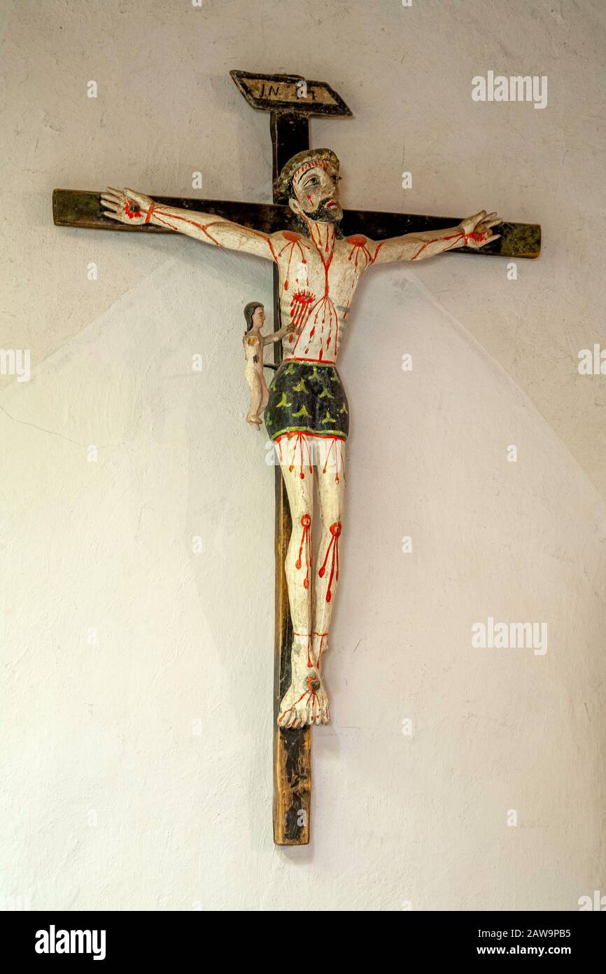 Crucifix, Rio Hondo, New Mexico USA Stock Photo