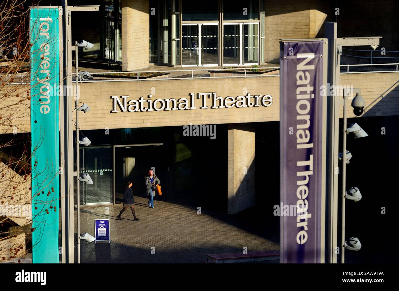 Theatre Building With Banners Stock Photos Theatre Building With