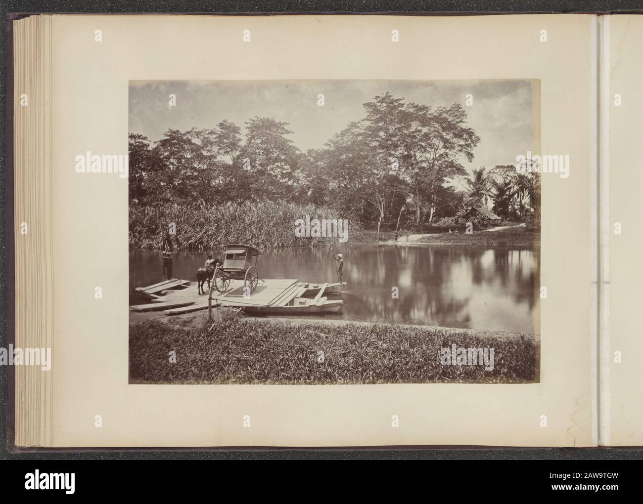 Souvenir Deli (1897)  Origin of Deli river Date: 1897 Location: Indonesia, Medan, Dutch East Indies, Sumatra Stock Photo