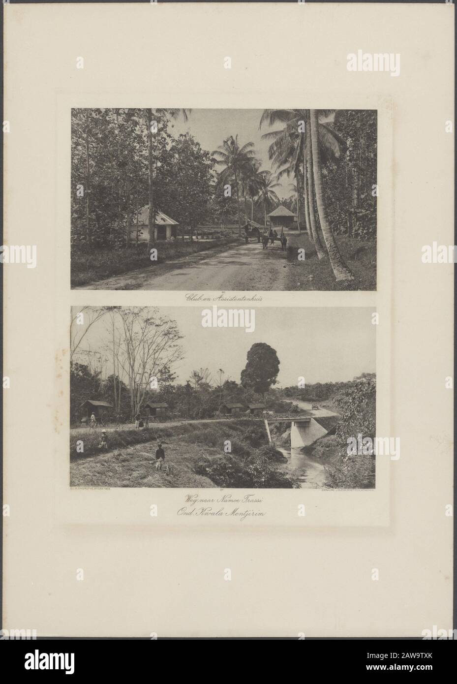 Photo Album Deli Company Deli Maatschappij East Coast Of Sumatra C J Kleingrothe Medan Company Kwala Mentjirim Above Club House Assistant Below Road To Namoe Trassi Date 1905 Location Indonesia Dutch East Indies