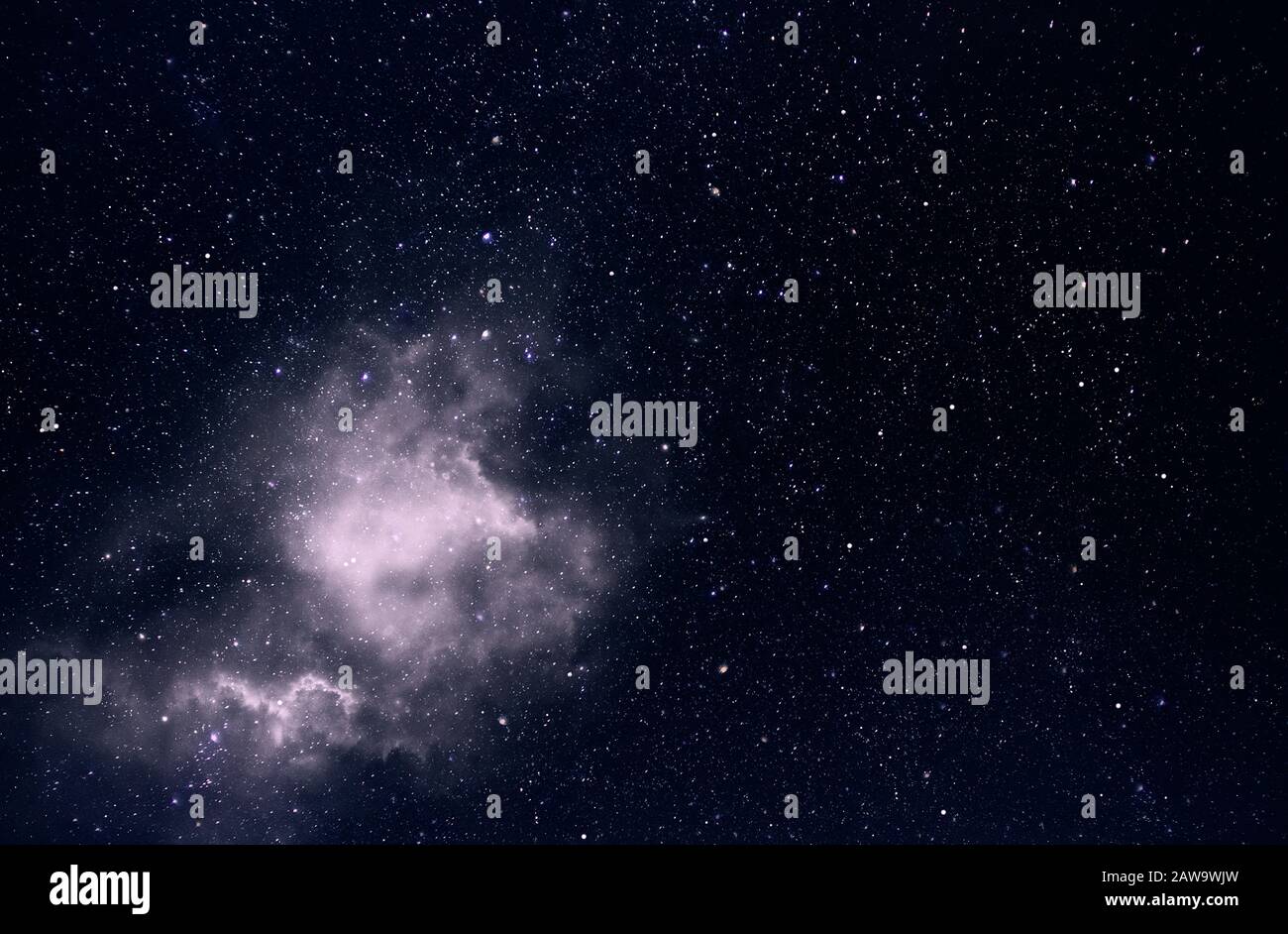 Starry Sky with Stars and Milky Way Stock Photo - Alamy