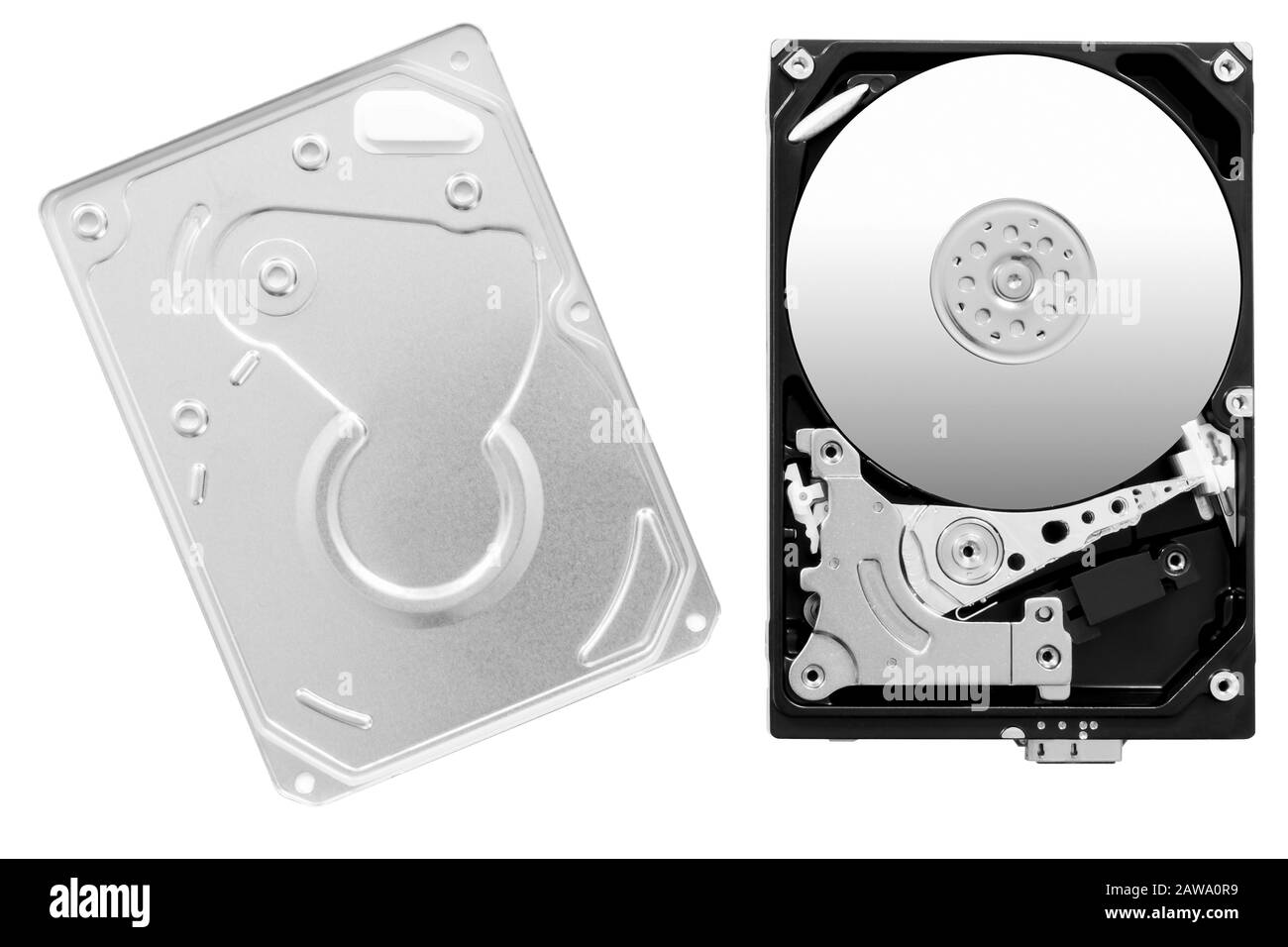 Open external hard drive disk Stock Photo