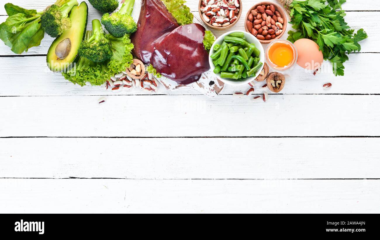 Foods that contain natural vitamin B9 Liver, avocado, broccoli