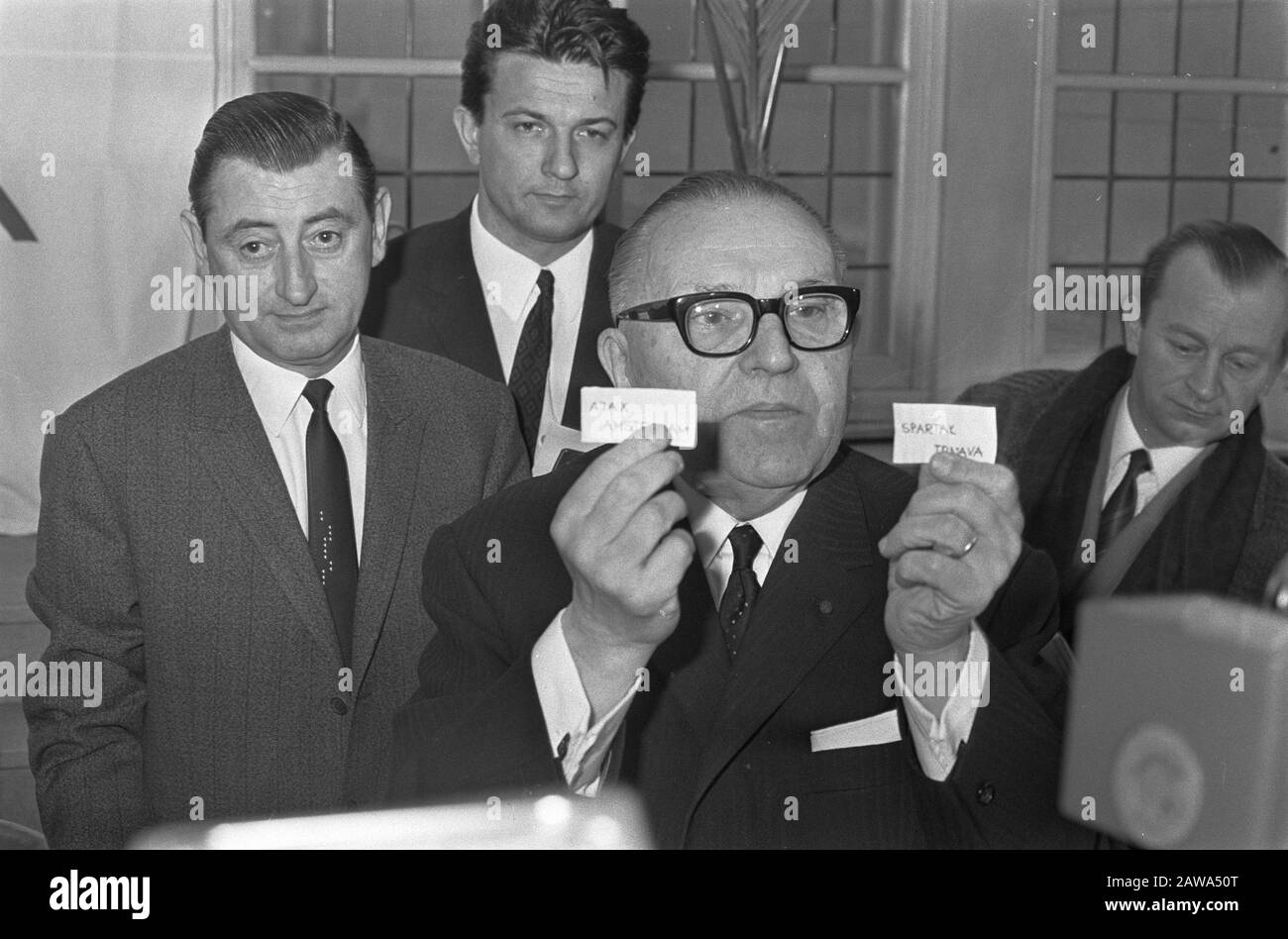 Draw for semifinal European Cup the president of the Belgian FA Jose