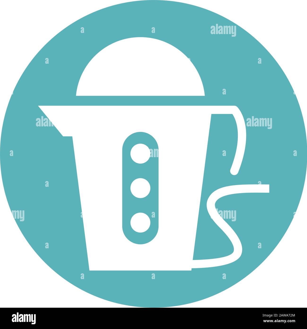 coffee machine home appliance isolated icon Stock Vector Image & Art ...