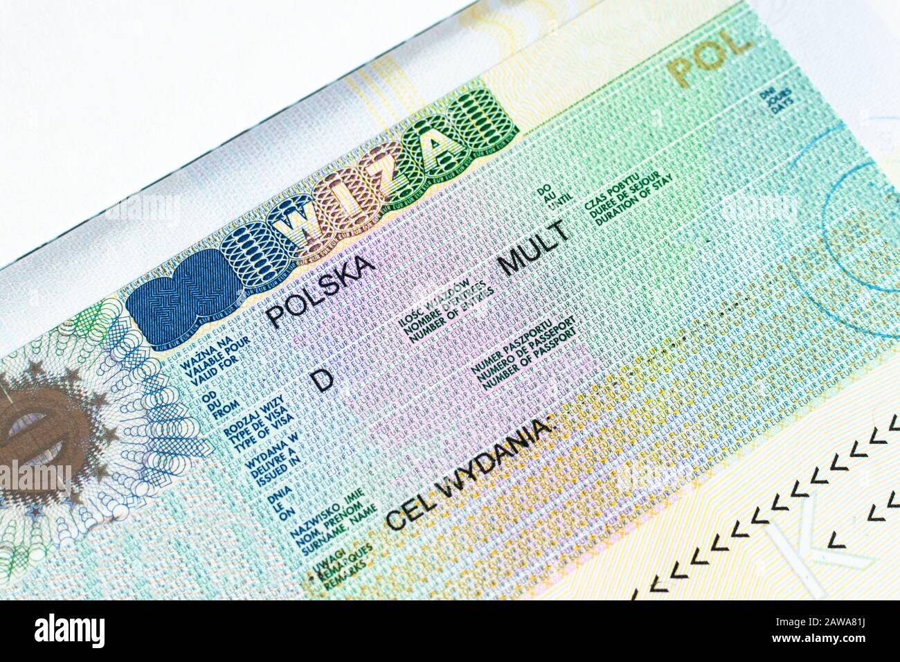 Poland visa hi-res stock photography and images - Alamy