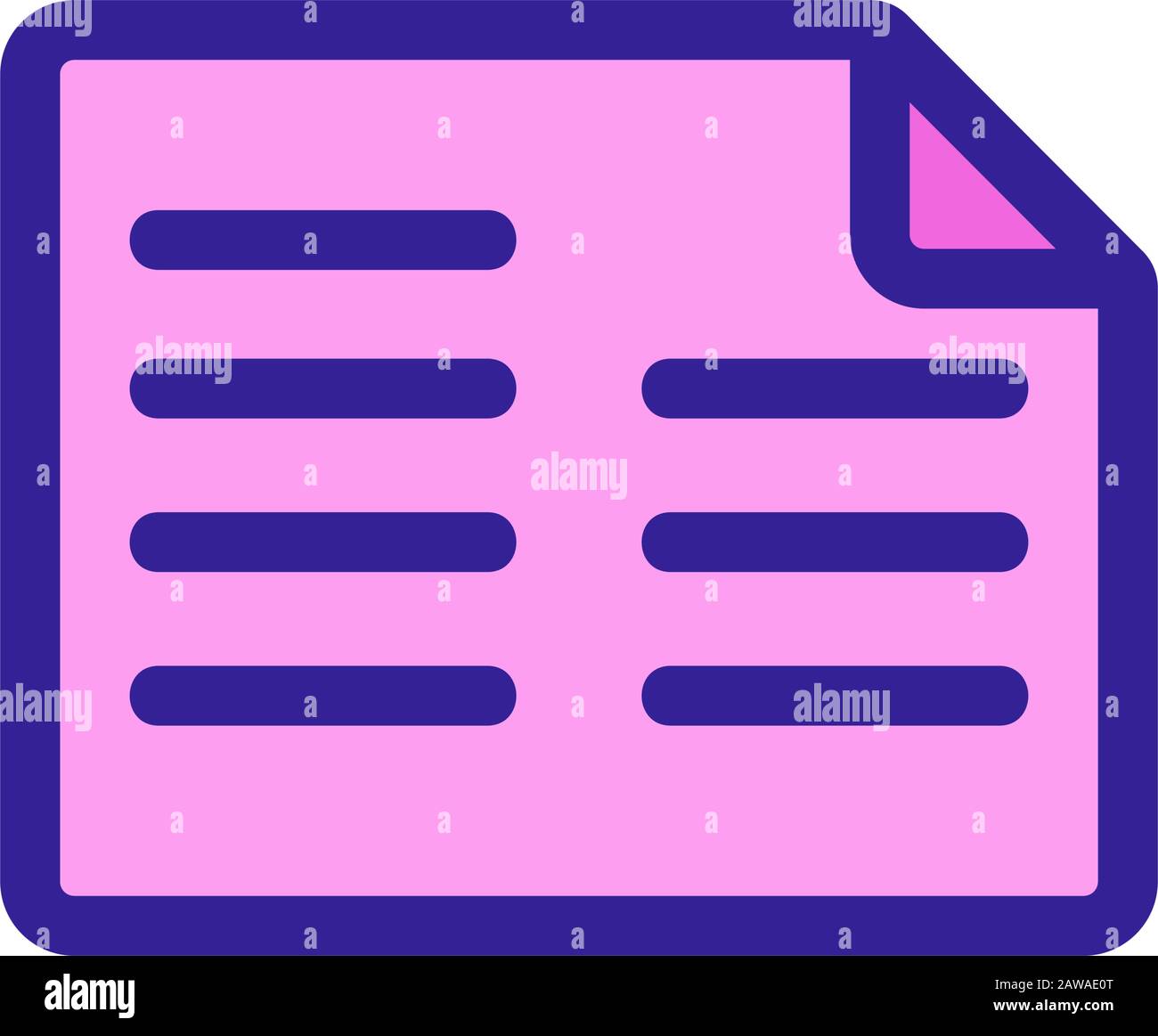 booklet flyer icon vector. Isolated contour symbol illustration Stock ...