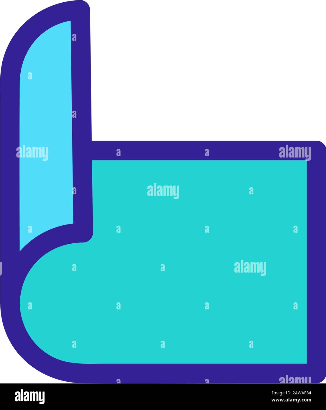 booklet flyer icon vector. Isolated contour symbol illustration Stock ...