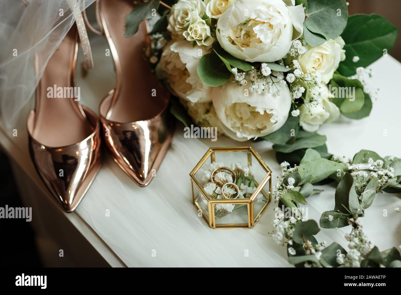 white wedding accessories