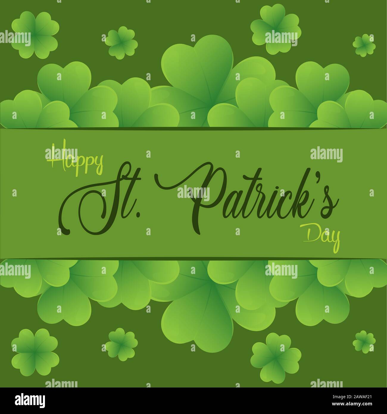 Saint patricks day greeting card Stock Vector
