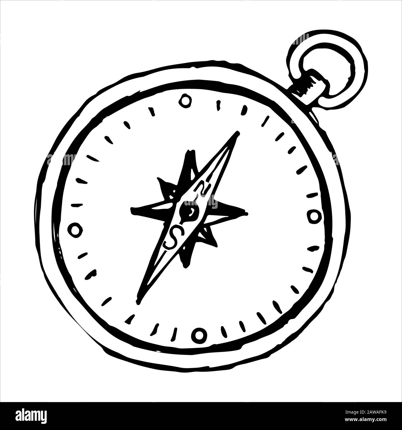 Icon drawn by hand on the theme of travel Stock Vector Image & Art - Alamy