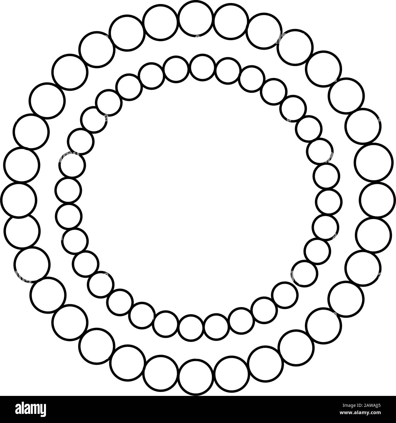mardi gras pearl necklace