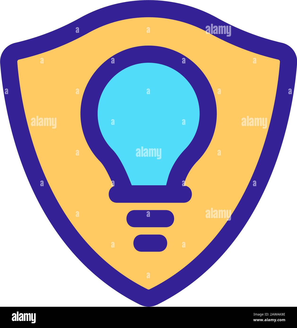 intellectual property icon vector. Isolated contour symbol illustration ...