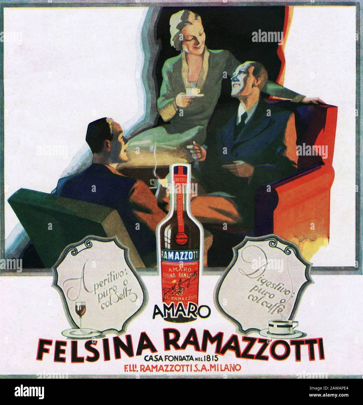 1932 , ITALY : The italian pubblicity advertising for the