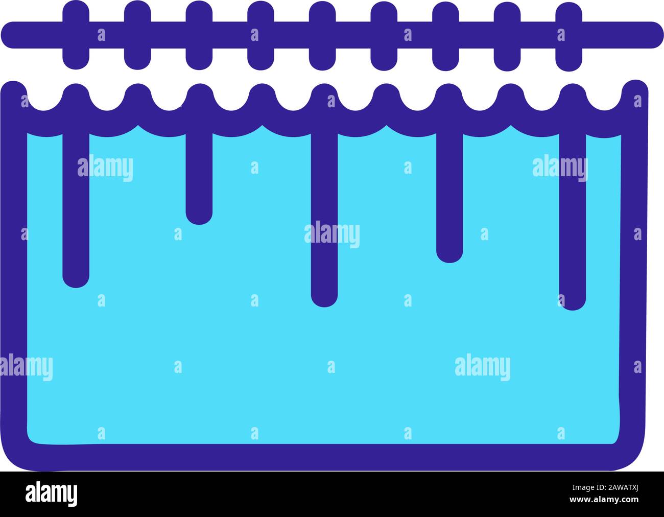 curtain icon vector. Isolated contour symbol illustration Stock Vector ...
