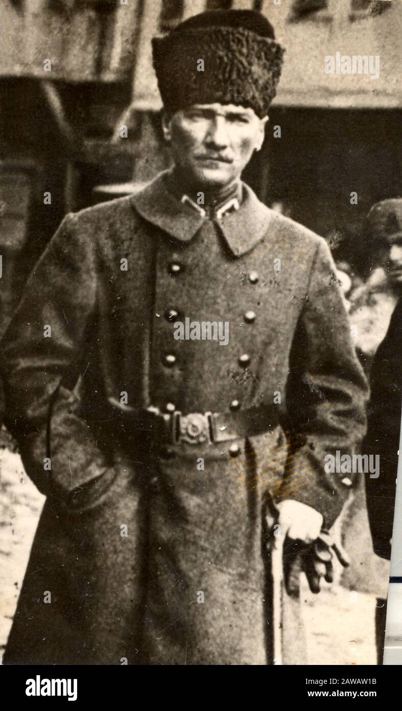 1922 ,TURKEY : The Turkish politician Mustafa Kemal Atatürk ( 1881 - 1938 ) as the Supreme Military Commander . President of  Republican People's Part Stock Photo