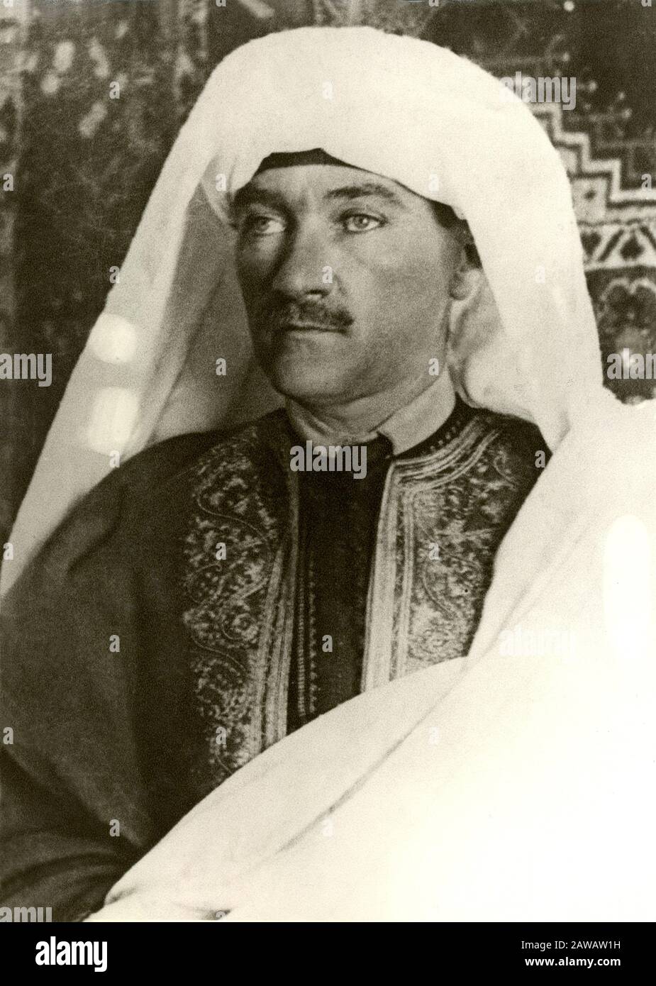 1911 , TRIPOLI , LYBIA  : The Turkish politician Mustafa Kemal Atatürk ( 1881 - 1938 ) when was in Tripoli  . President of  Republican People's Party Stock Photo