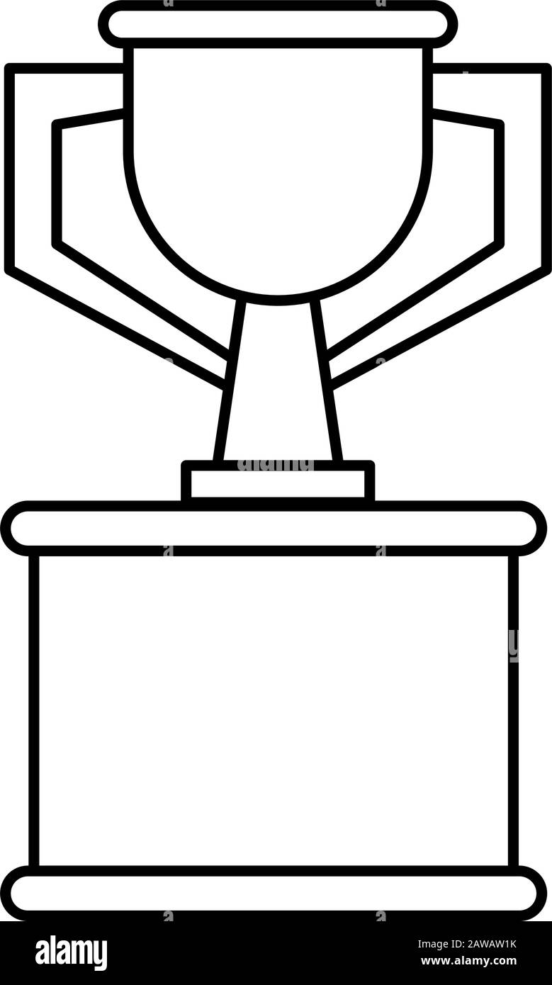 trophy cup award isolated icon Stock Vector Image & Art - Alamy
