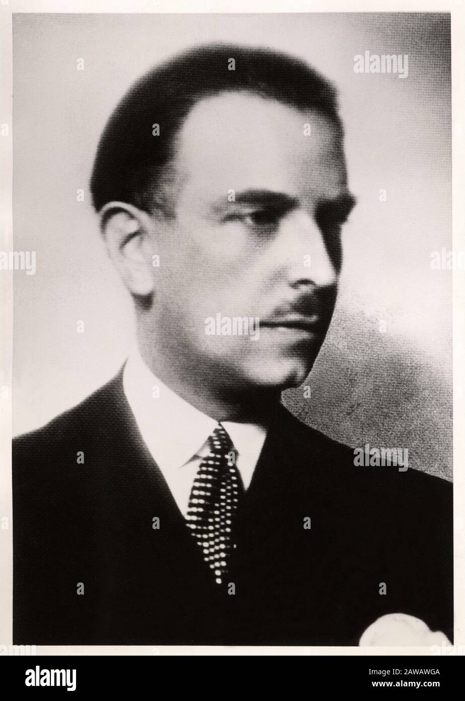 1938 ca , ROME,  ITALY : The fascist and racist journalist VIRGINIO GAYDA ( Roma 1885 - 1944 ), director of newspapers IL MESSAGGERO ( 1921-1926 ) and Stock Photo