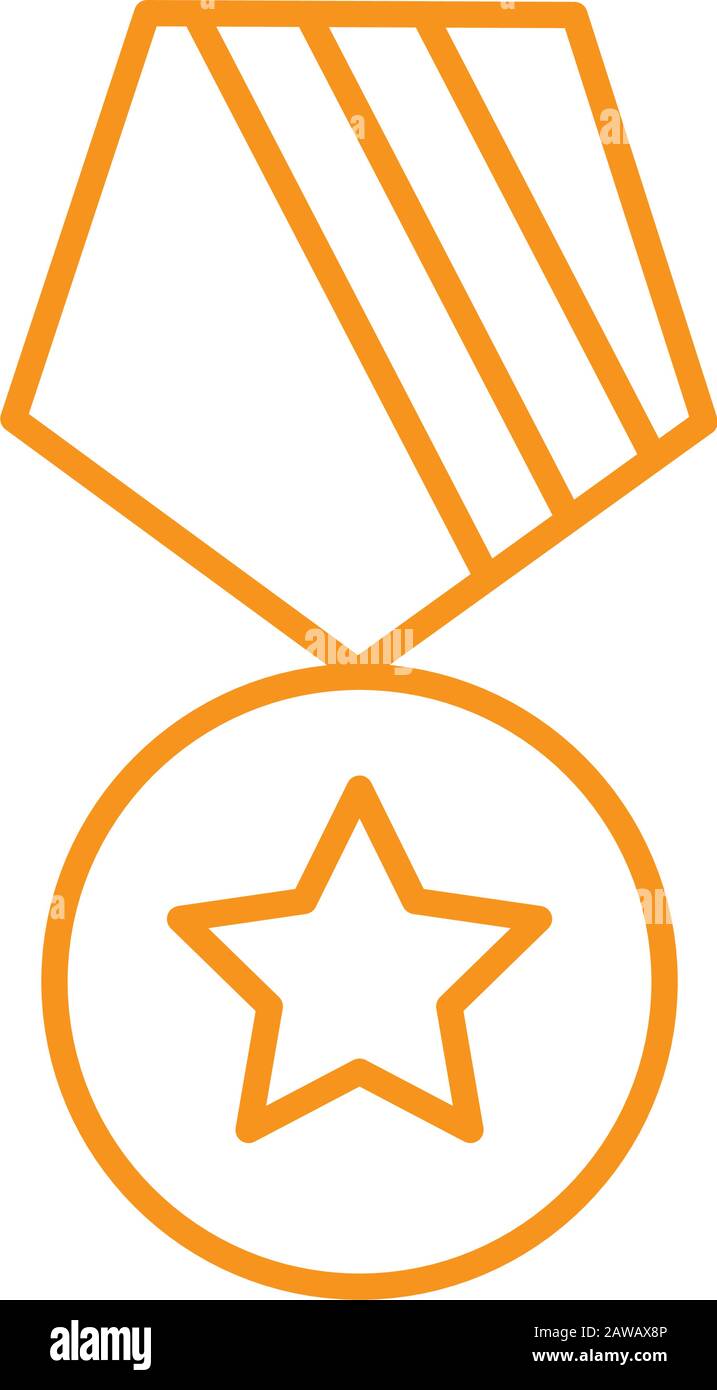 medal award victory isolated icon Stock Vector Image & Art - Alamy