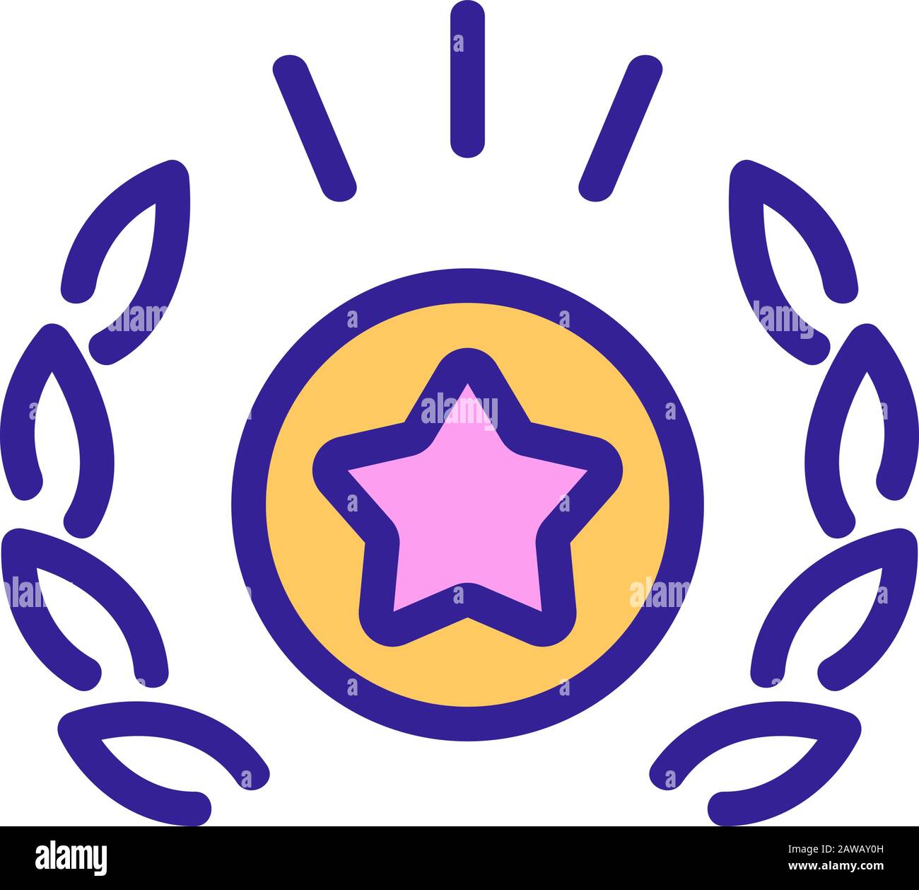 Bonus icon vector. Isolated contour symbol illustration Stock Vector ...