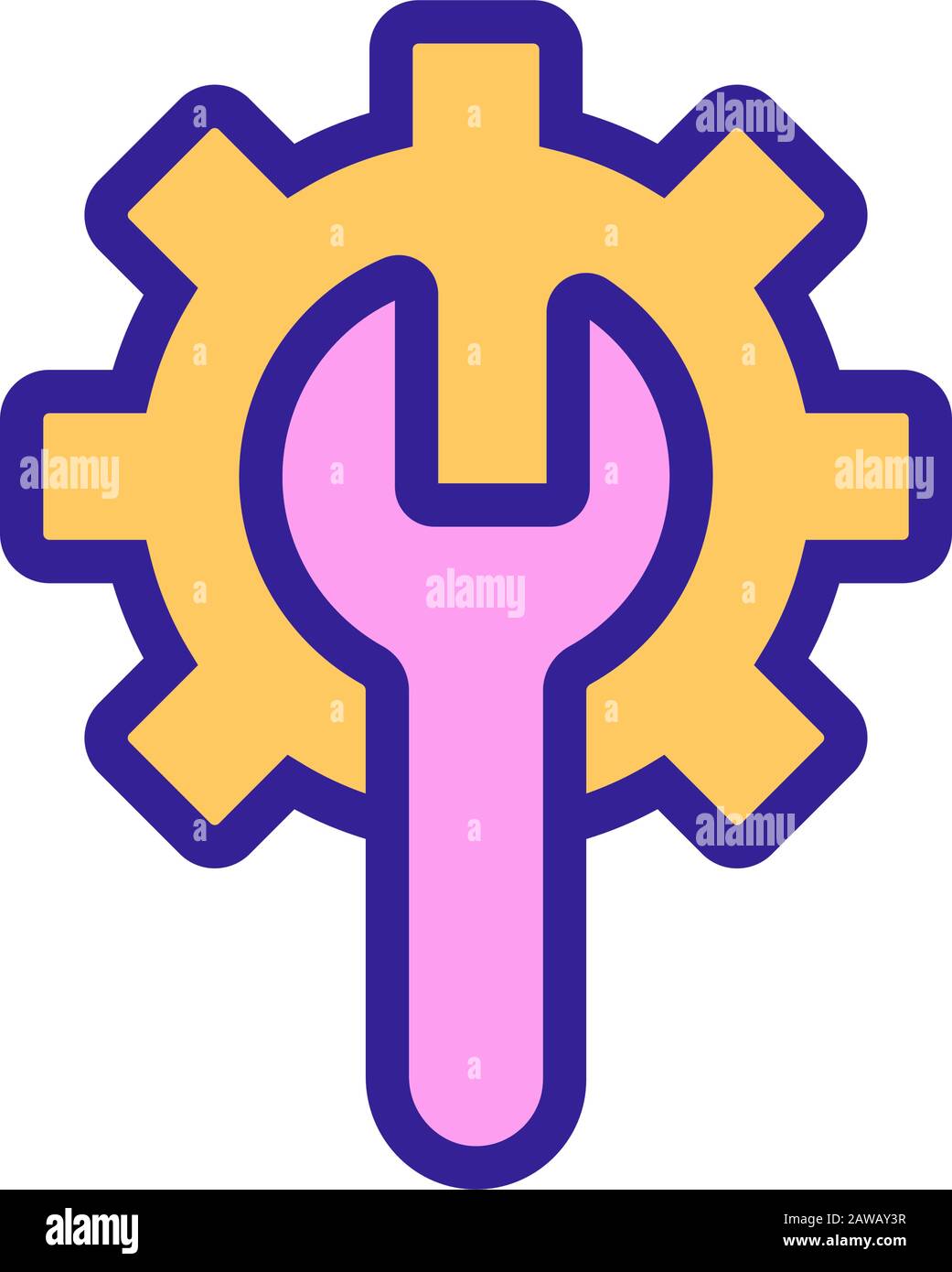 Automation icon vector. Isolated contour symbol illustration Stock ...