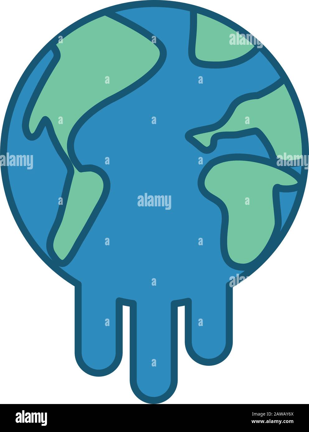 world planet earth melting icon Stock Vector Image & Art - Alamy