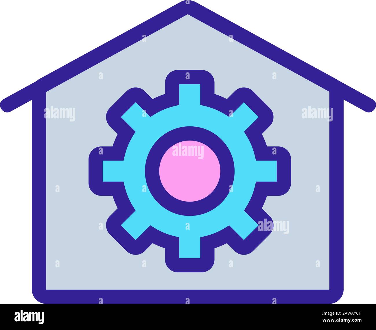 Automation icon vector. Isolated contour symbol illustration Stock ...