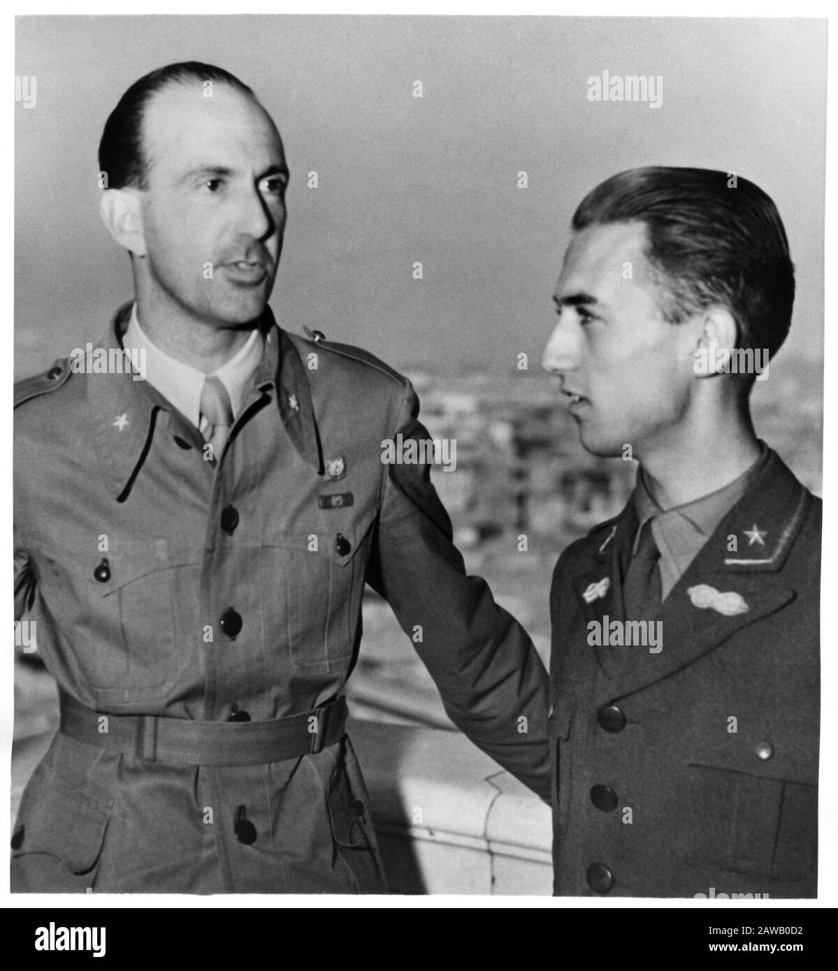 1944 , 15 june , ROMA , ITALY : UMBERTO di SAVOIA prince of Piemonte ( 1904 - 1983 ) , later King of Italy UMBERTO II , shortly after he had received Stock Photo