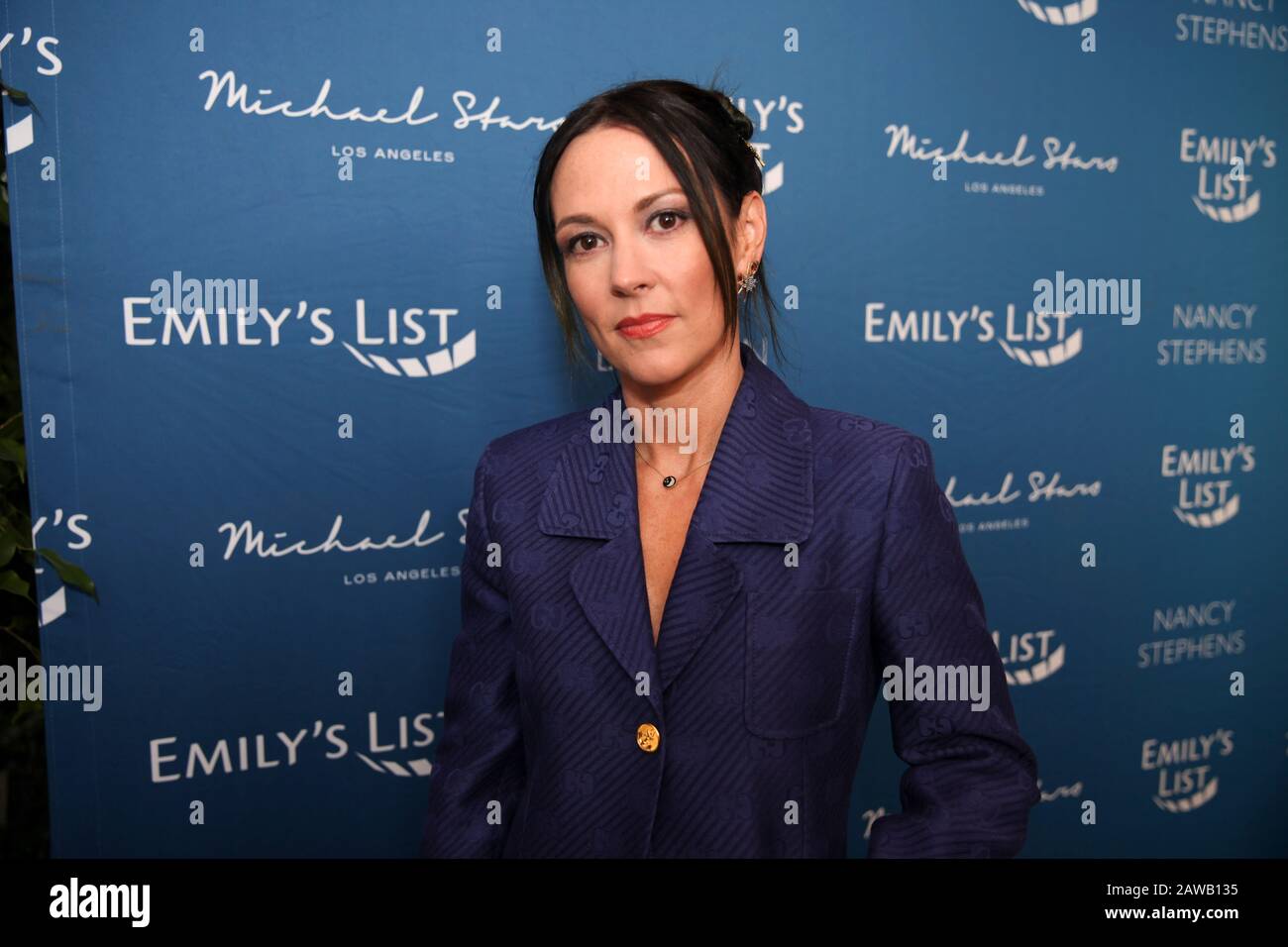 Amanda Shires attends EMILY’s List Pre-Oscars panel discussion titled “Defining Women” on February 4th, 2020 in Los Angeles, California. Stock Photo