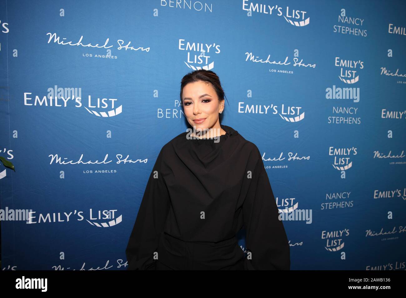 Actor Eva Longoria attends EMILY’s List Pre-Oscars panel discussion titled “Defining Women” on February 4th, 2020 in Los Angeles, California. Stock Photo