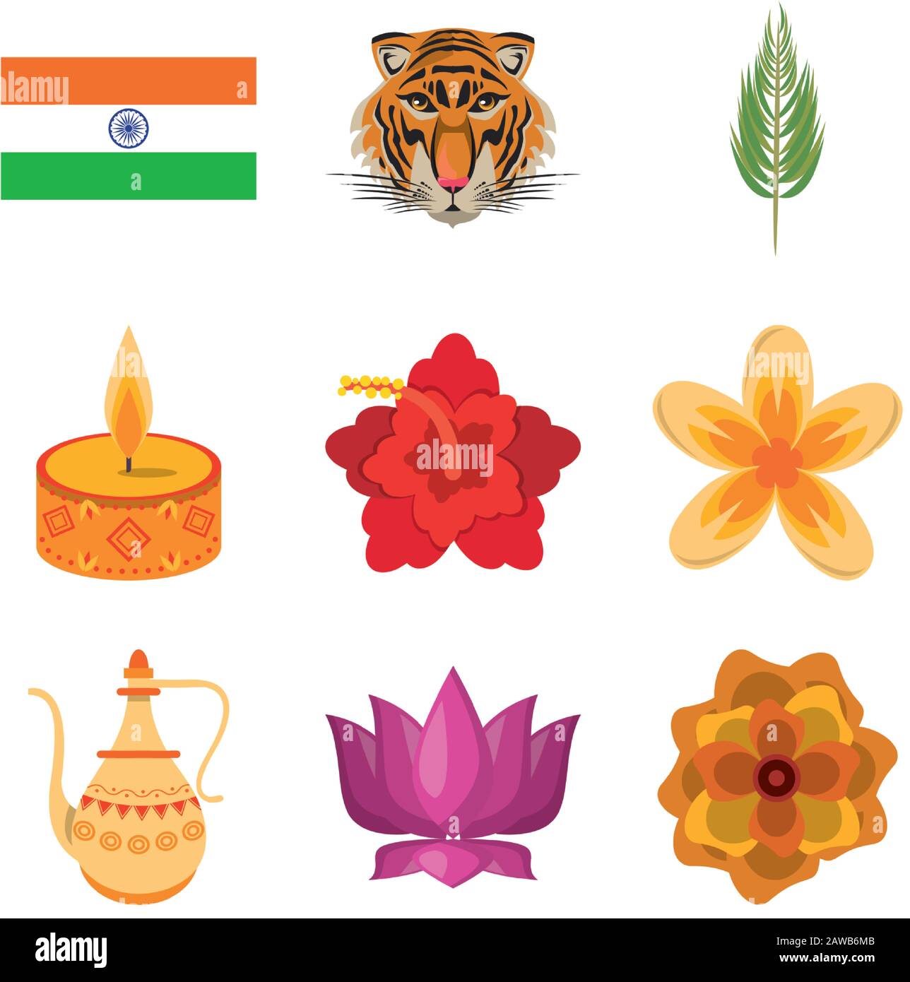 bundle of india set icons Stock Vector Image & Art - Alamy