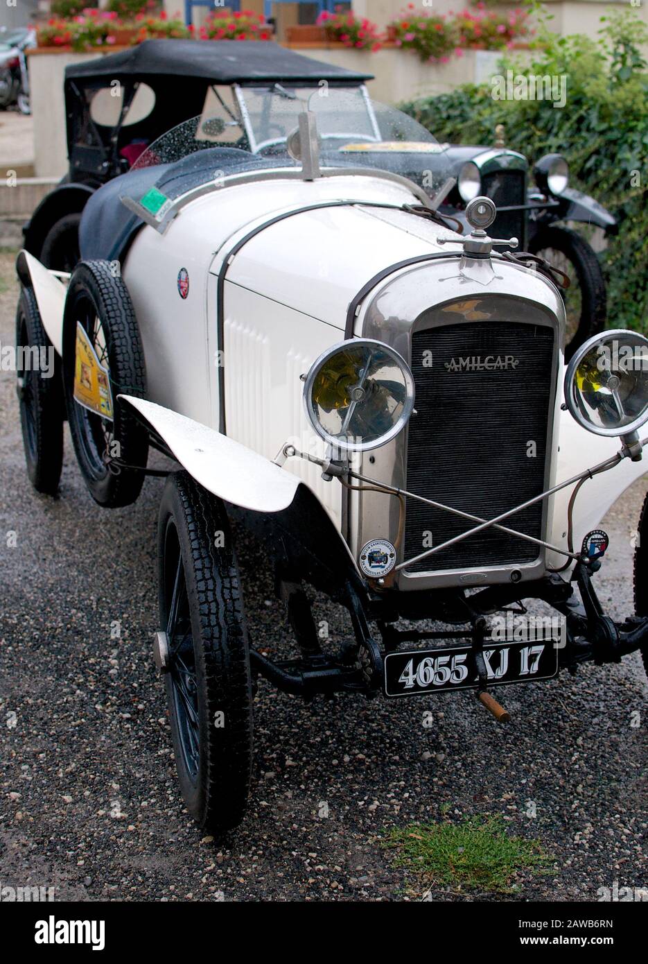 Amilcar roadster during the event 'Balade Perigord & Lot' on 3-4 October 2015 in the South of France. Stock Photo