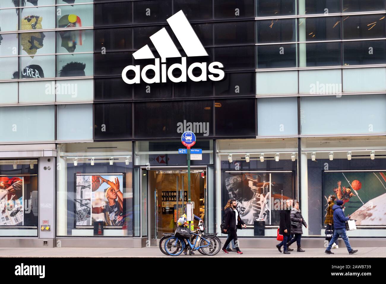 Adidas, 610 Broadway, New York, NY. exterior storefront of an athletic and  sportswear store in the SoHo neighborhood of Manhattan Stock Photo - Alamy