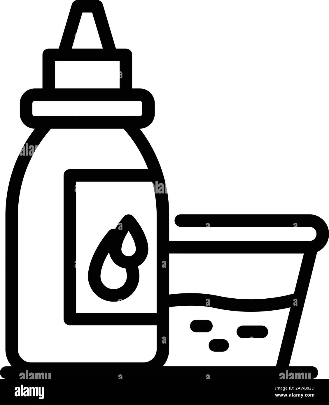 Tattoo ink bottle icon, outline style Stock Vector Image & Art Alamy