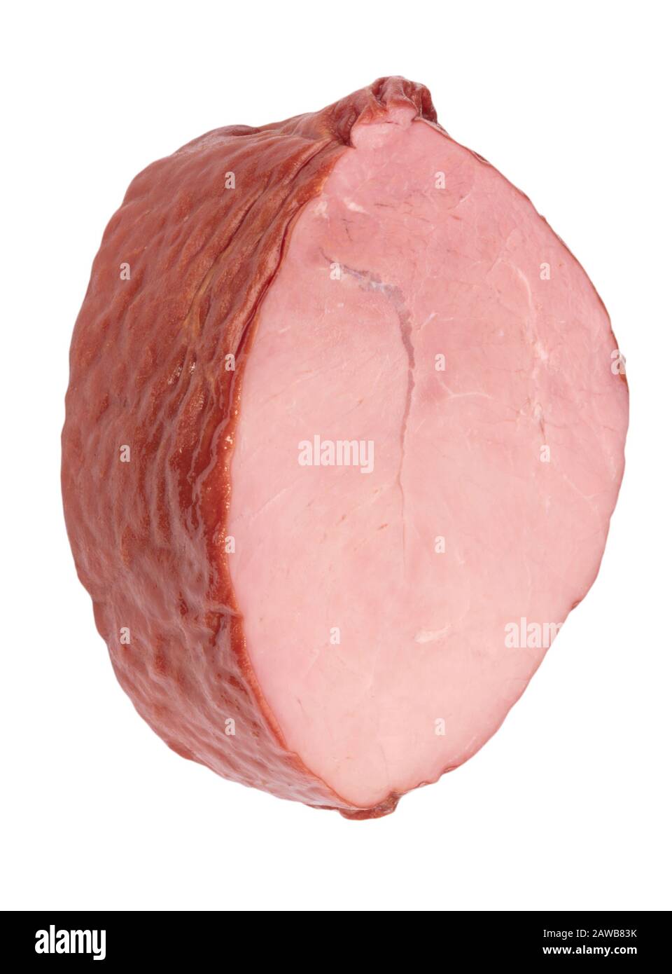 Piece of Boiled and Smoked Meat Isolated Stock Photo - Alamy