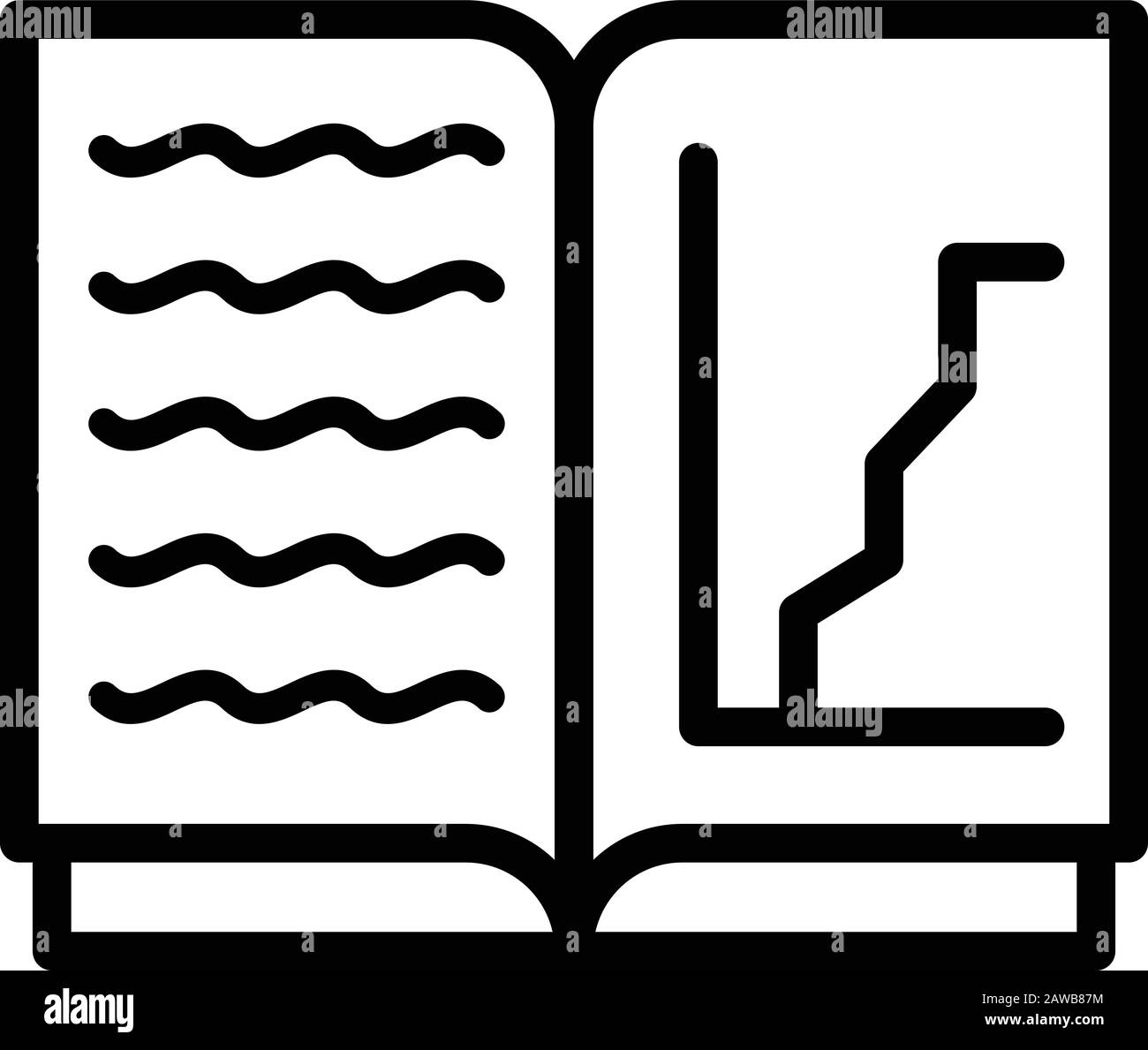 Graph catalog icon, outline style Stock Vector Image & Art - Alamy