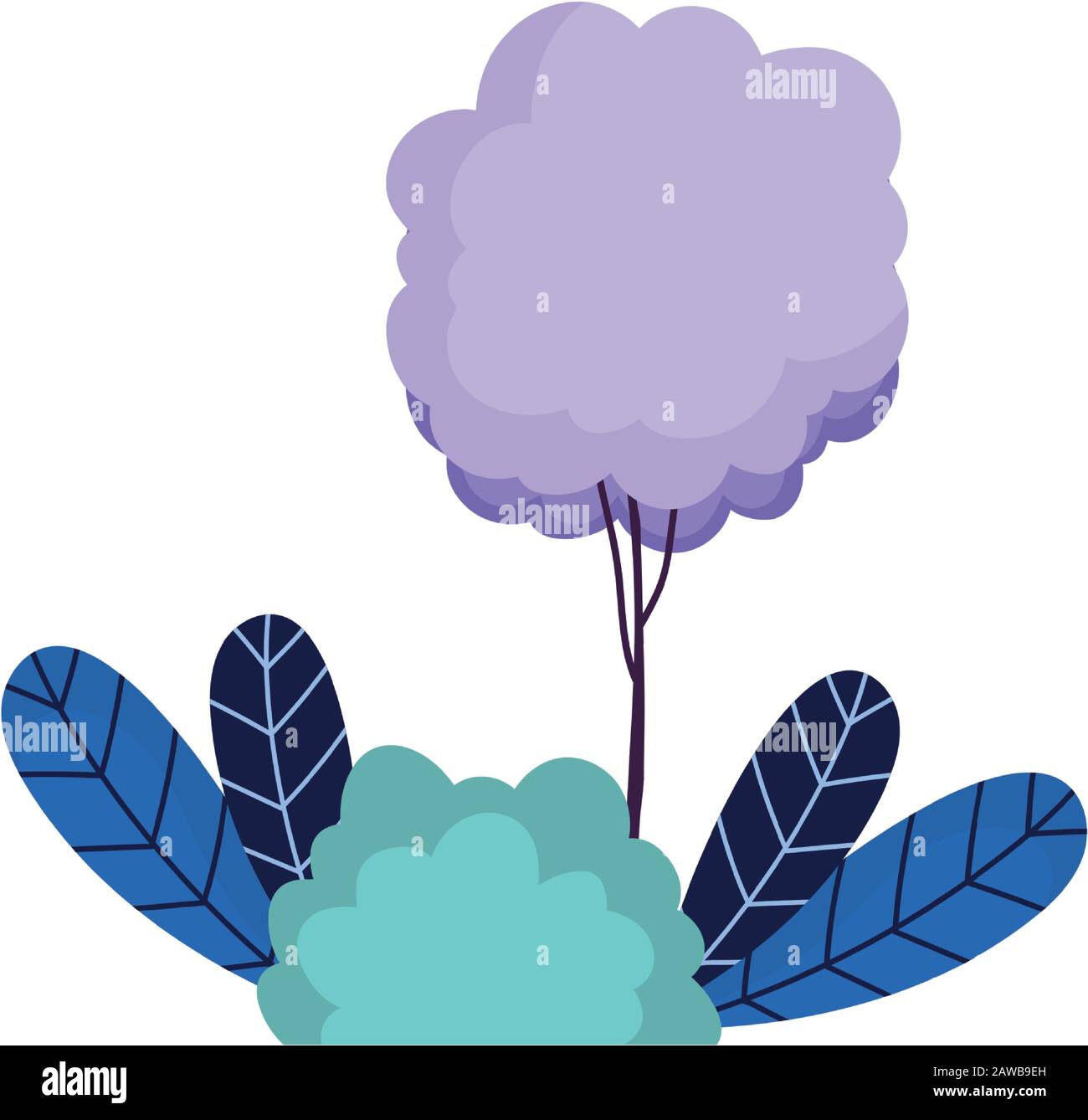 Vegetation details Stock Vector Images - Alamy