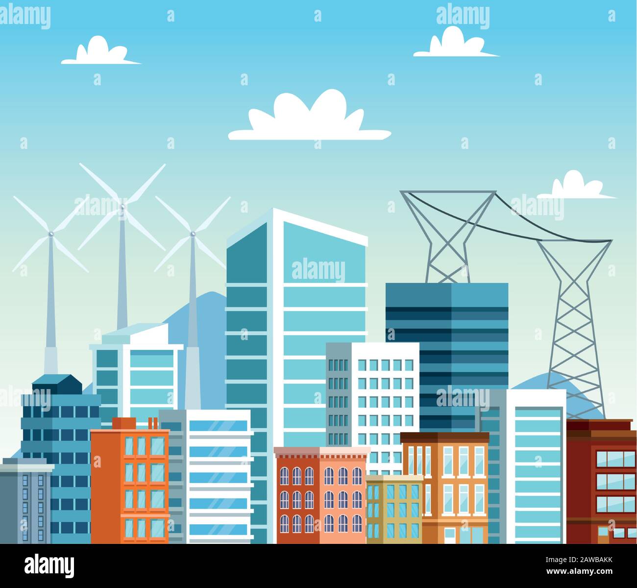 buildings city scape scene icons Stock Vector Image & Art - Alamy