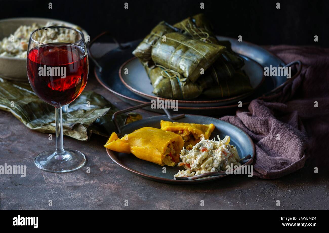 Hallaca Stew Ensalada de gallina hi-res stock photography and images - Alamy