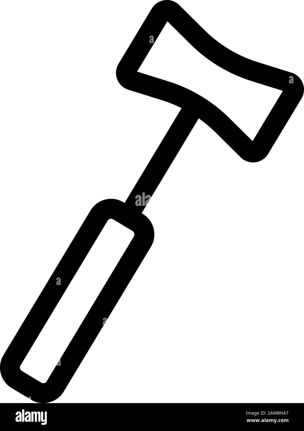 Hammer Doctor icon vector. Isolated contour symbol illustration Stock