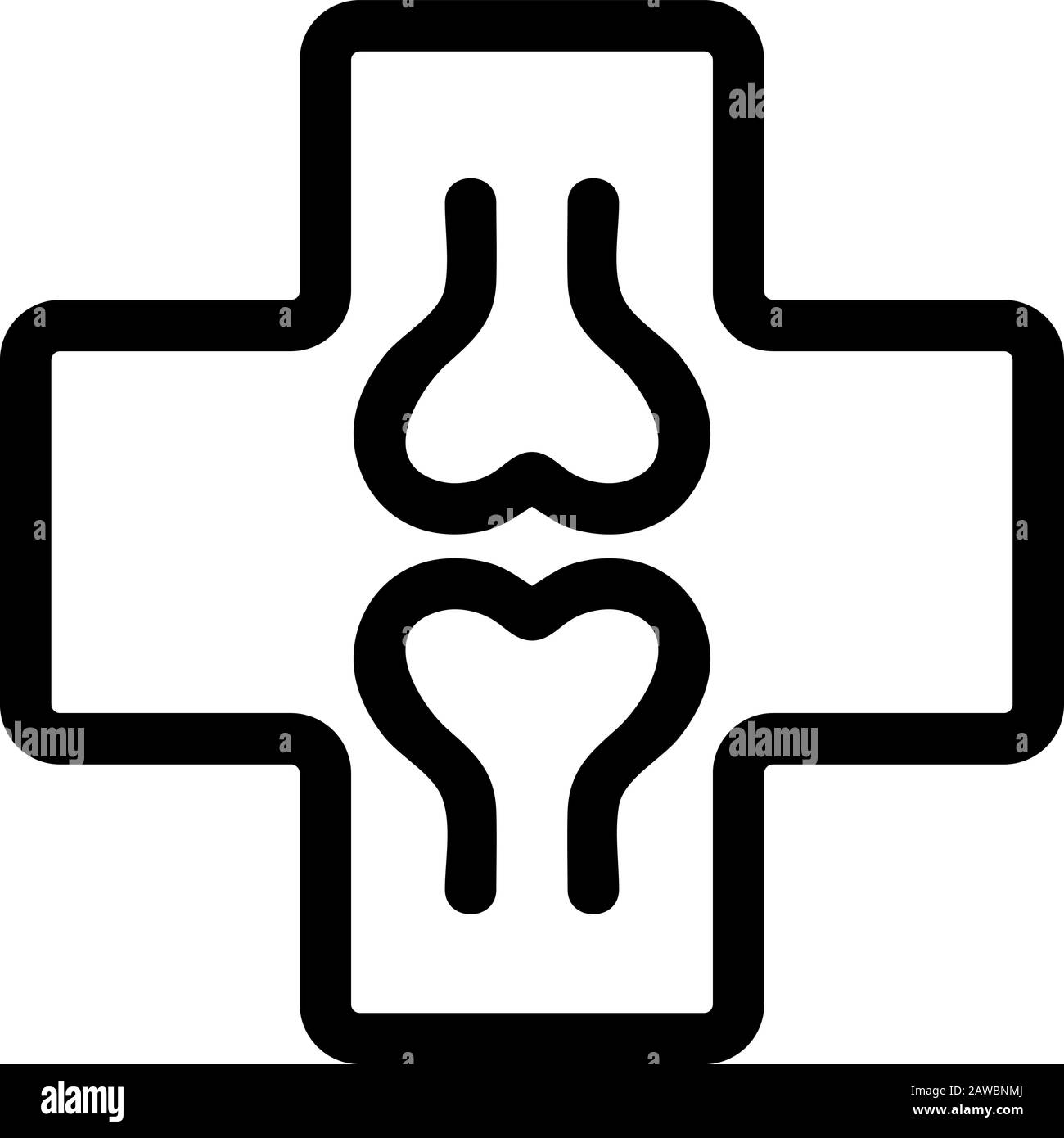 orthopedist icon vector. Isolated contour symbol illustration Stock ...