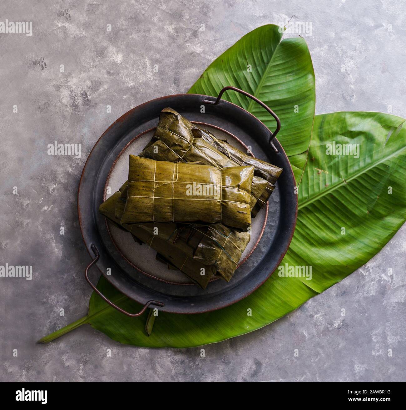 Tamale mexican, cocina mexicana, los tamales de la costa, en banana