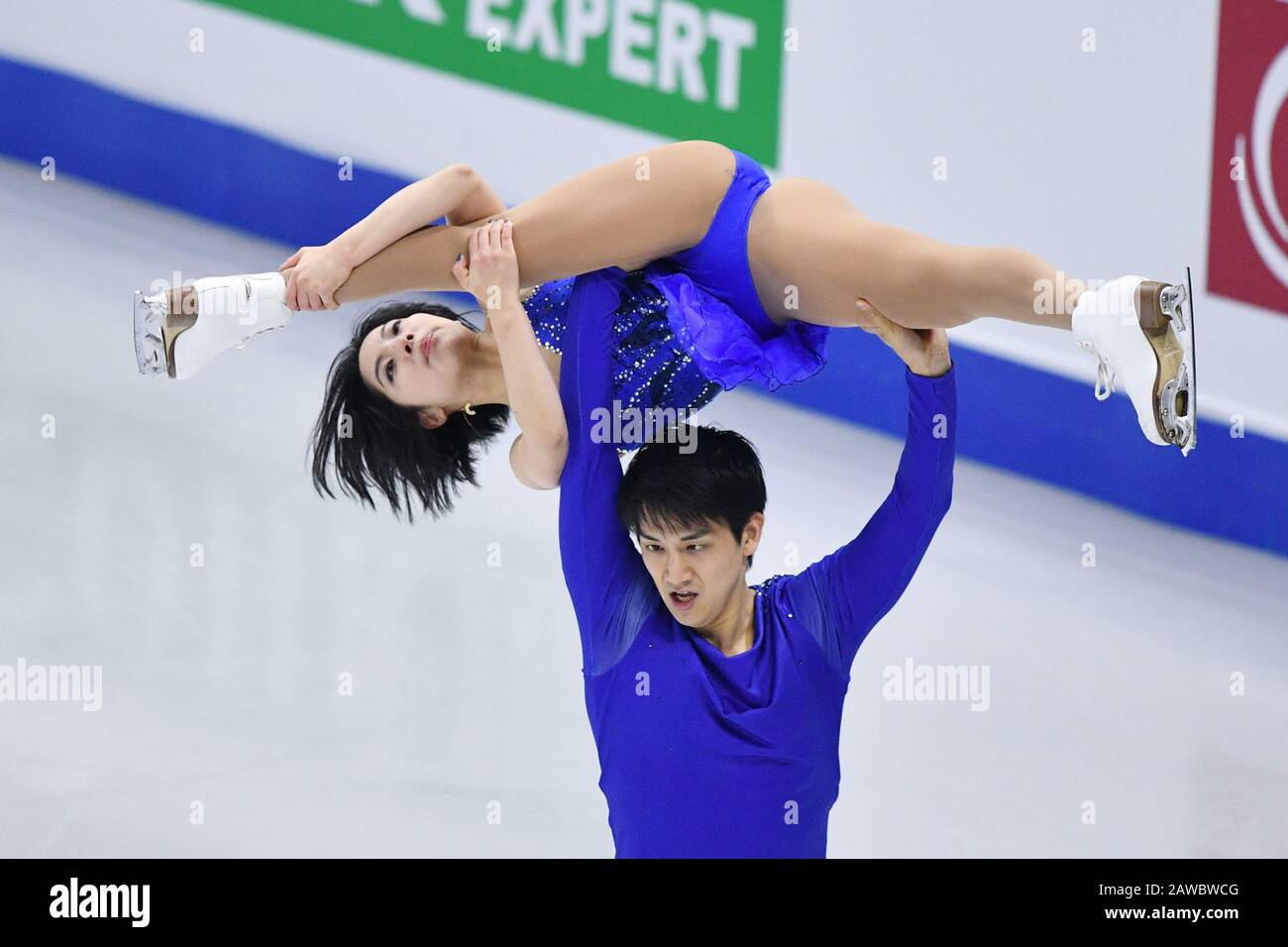 Seoul, South Korea. 8th Feb, 2020. Riku Miura ＆ Ryuichi Kihara (JPN