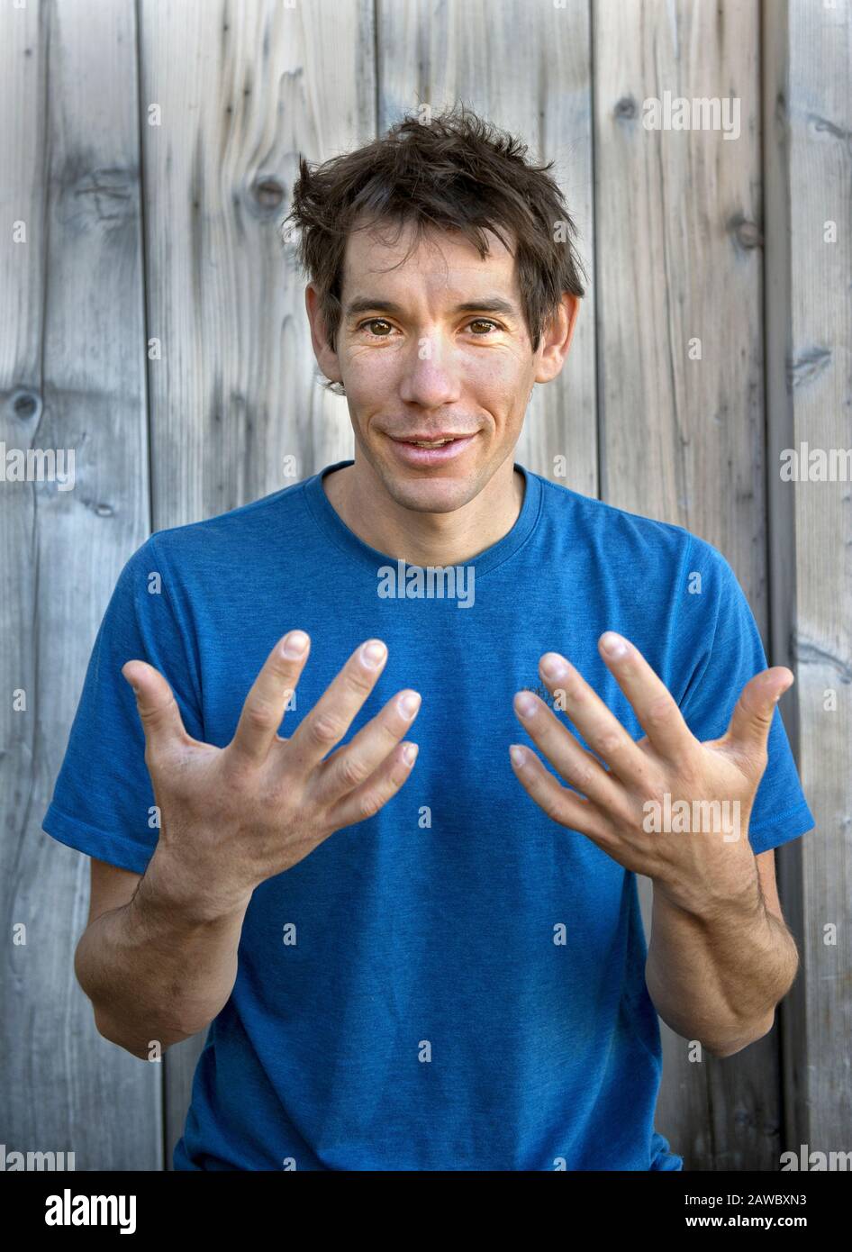 Portrait of Alex Honnold, the strongest free solo climbers Stock Photo -  Alamy